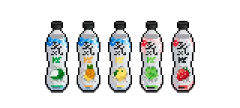 five bottle of beverage